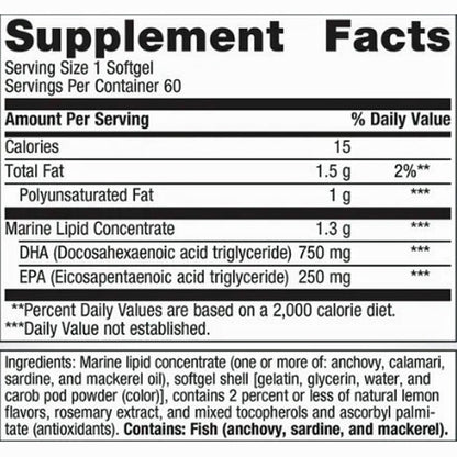 Metagenics OmegaGenics Fish Oil Neuro 1000 60sg