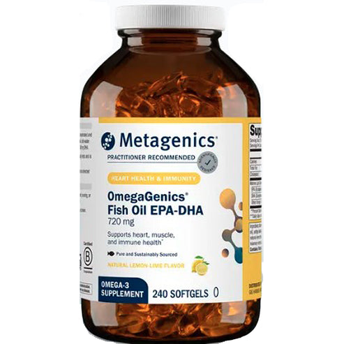 Metagenics OmegaGenics Fish Oil EPA-DHA 720 Lemon Lime 240sg