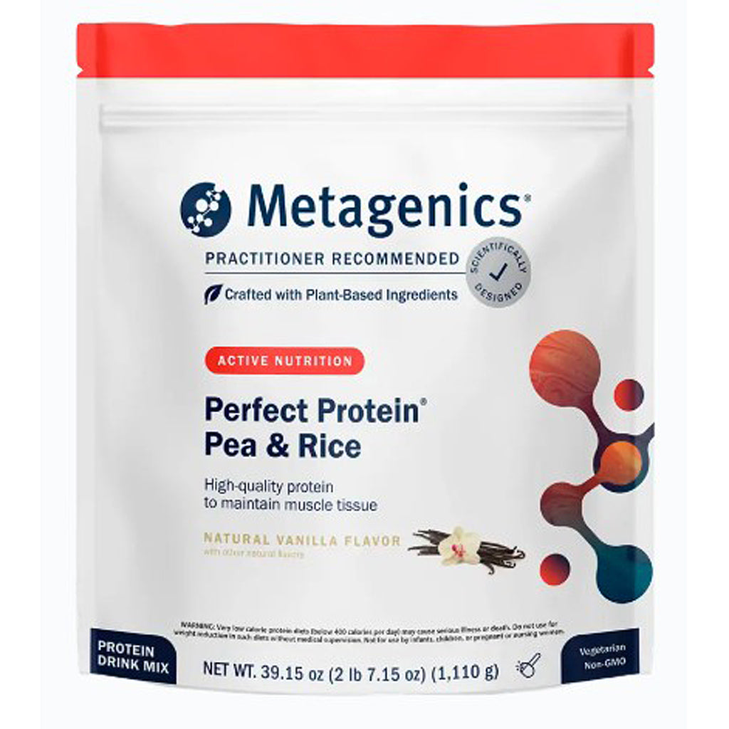 Metagenics Perfect Protein Powder Pea & Rice Vanilla 2 lb 30 servings
