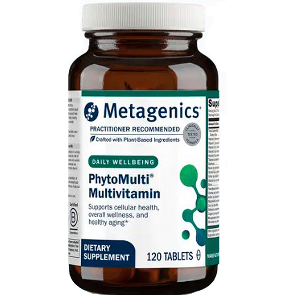 Metagenics PhytoMulti Multivitamin bottle on a white background