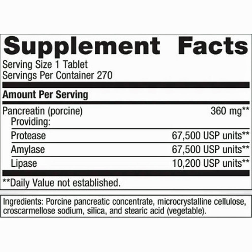 Metagenics SpectraZyme Pancreatic Enzymes  270t
