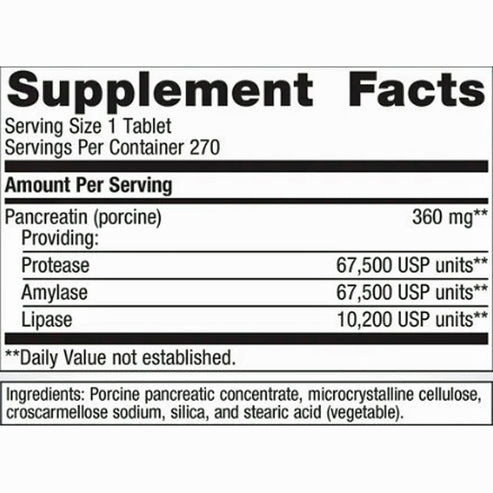 Metagenics SpectraZyme Pancreatic Enzymes  270t