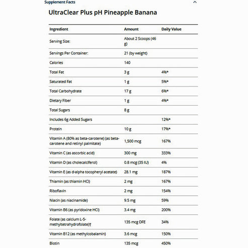 Metagenics Clear Change 10 day Program w/ UltraClear Plus pH (Pineapple Banana)