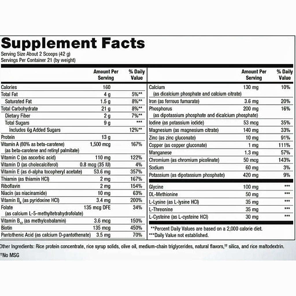 Metagenics UltraClear Detox powder vanilla 21svgs