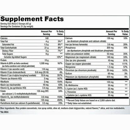 Metagenics UltraClear Detox powder vanilla 21svgs