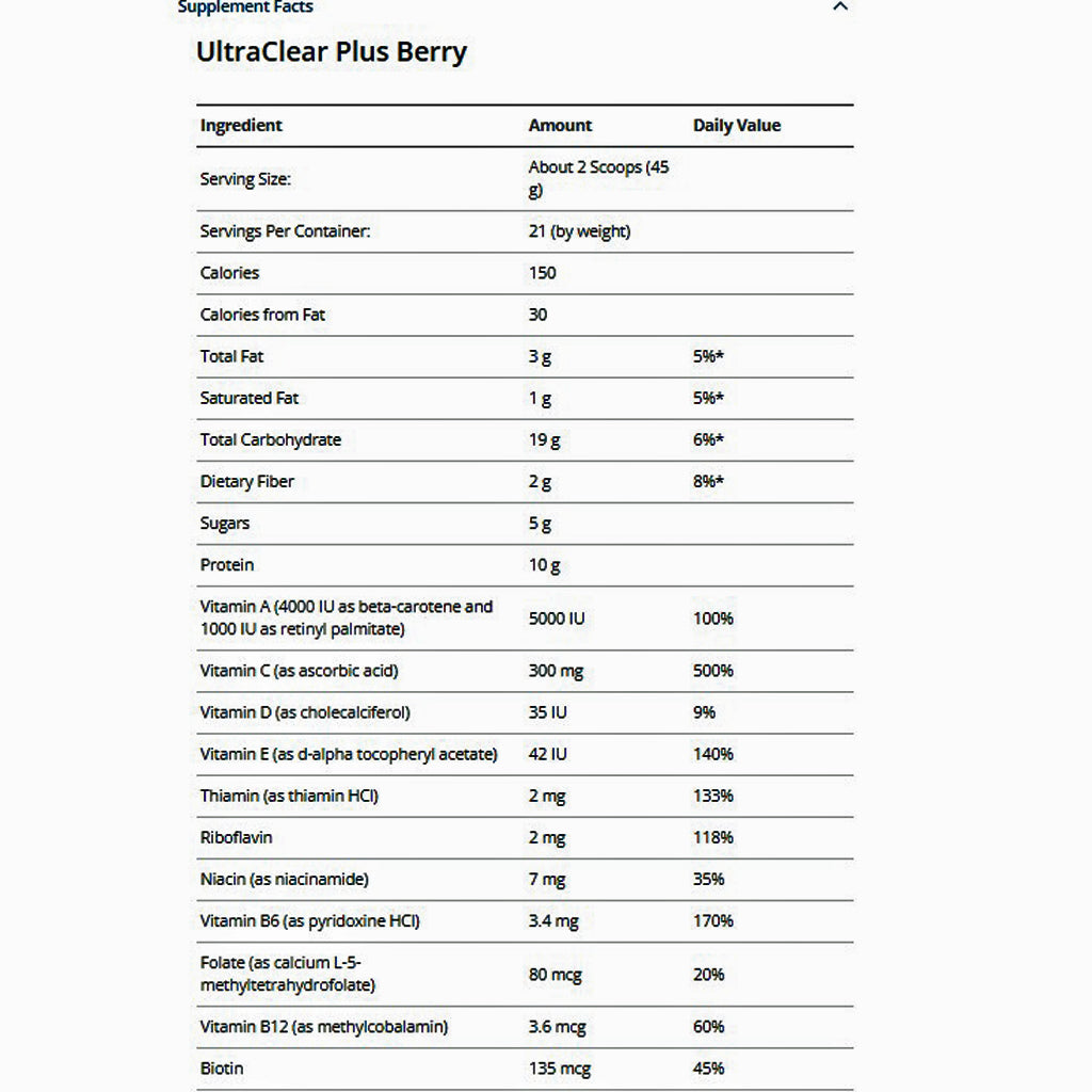 Metagenics Clear Change 28 Day Program w/ UltraClear Plus (Berry)
