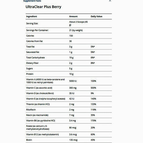 Metagenics Clear Change 28 Day Program w/ UltraClear Plus (Berry)