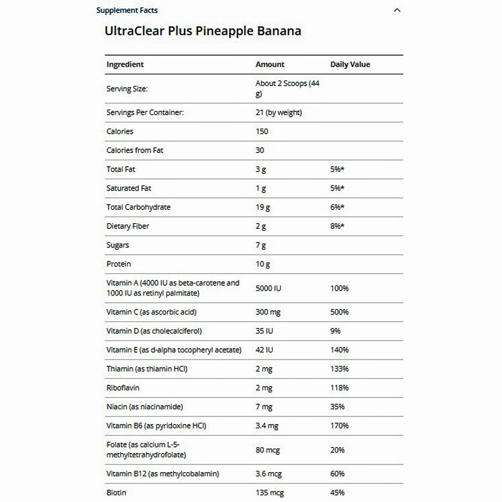 Metagenics Clear Change 28 Day Detox Program with UltraClear Plus (Pineapple Banana)