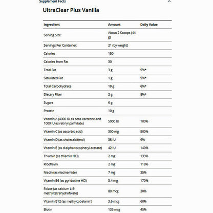 Metagenics Clear Change 28 Day Program w/ UltraClear Plus (Vanilla)