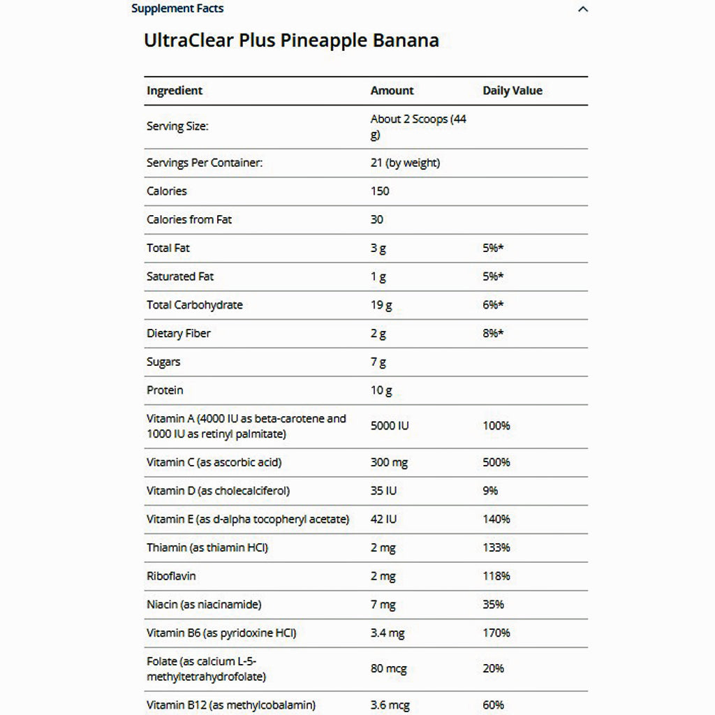 Metagenics Clear Change Plus 10 Day Detox Program with UltraClear Plus (Pineapple Banana)