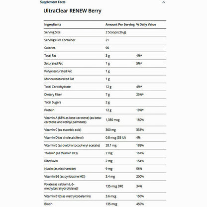 Metagenics Clear Change 28 Day Detox Program w/ UltraClear RENEW (Berry)