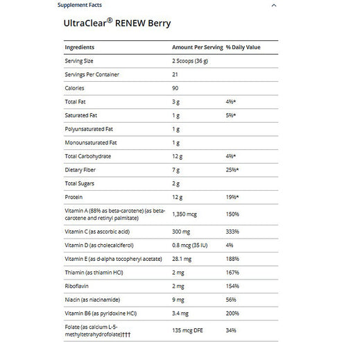 Metagenics Clear Change 10 day Program w/ UltraClear RENEW (Berry)
