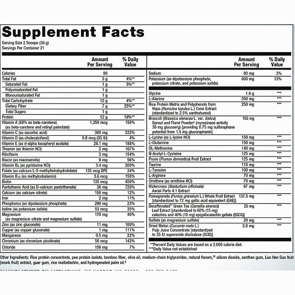 Metagenics UltraClear Renew Detox Powder Chai 21 servings