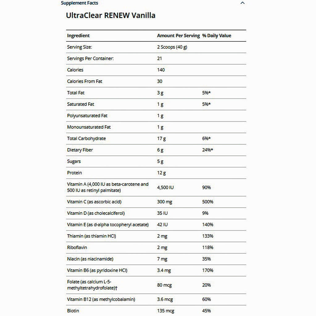 Metagenics Clear Change 28 Day Detox Program w/ UltraClear RENEW (Vanilla)