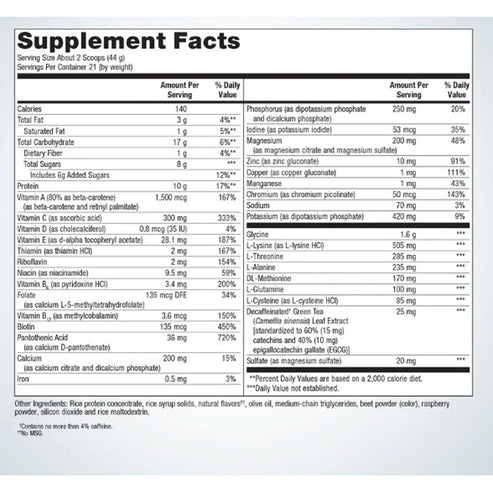 Metagenics UltraClear Plus Detox Powder Berry 21svgs