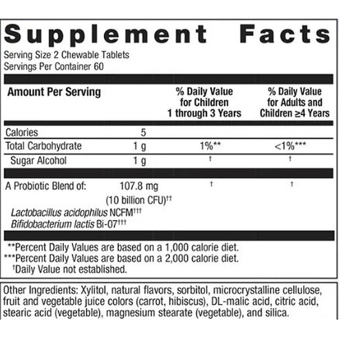 Metagenics UltraFlora Kids Probiotic 120t