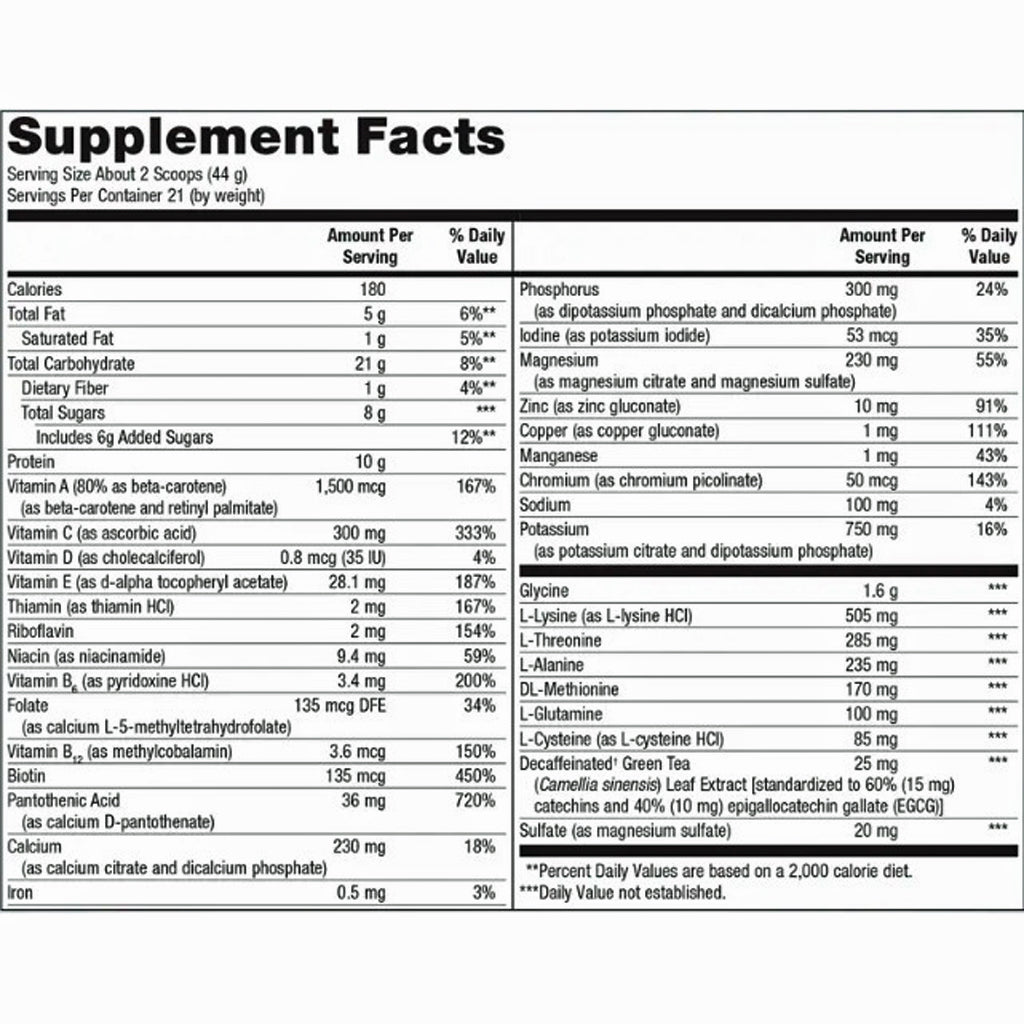 Metagenics UltraClear Plus pH Detox Powder Vanilla 21svgs