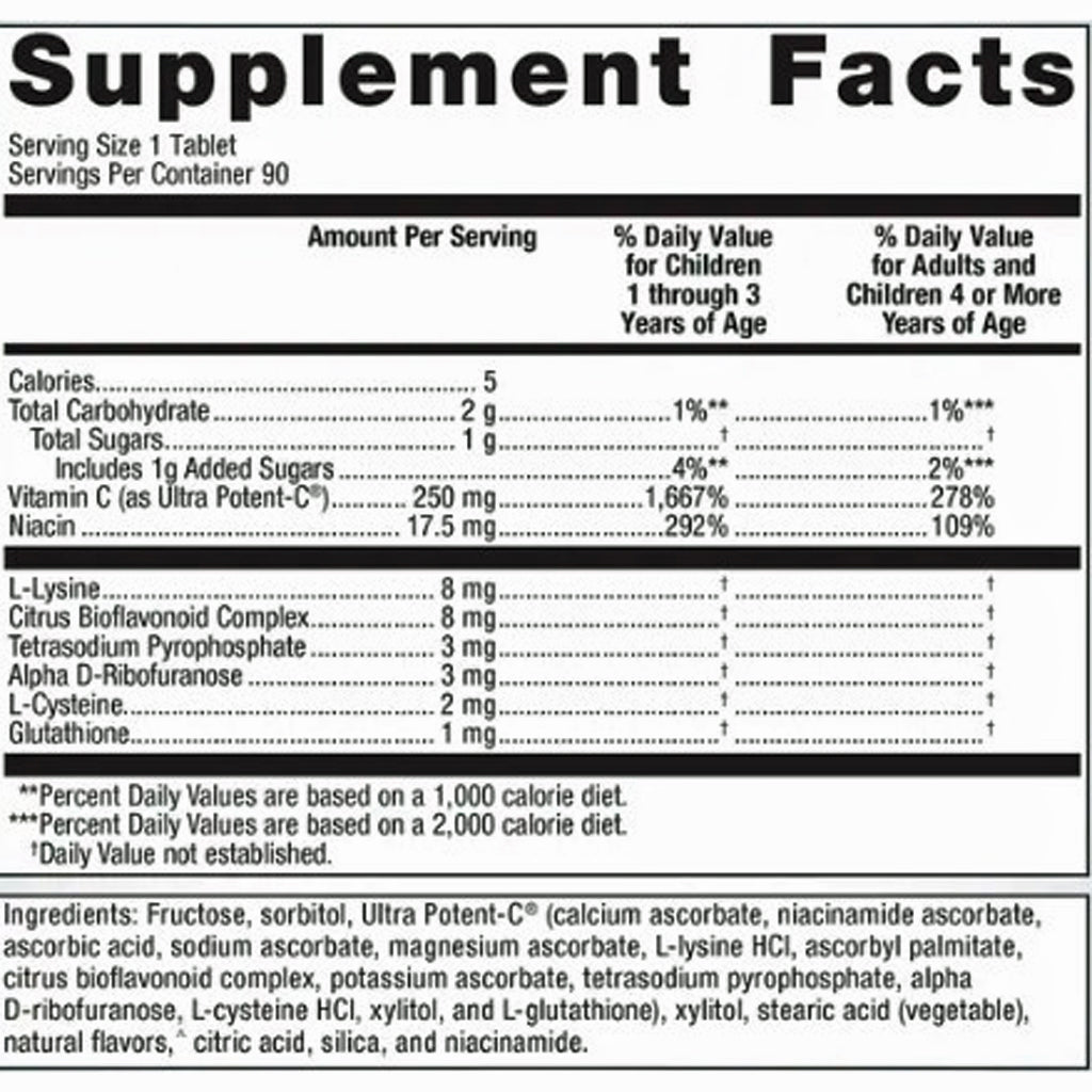 Metagenics Ultra Potent-C Chewable 90t