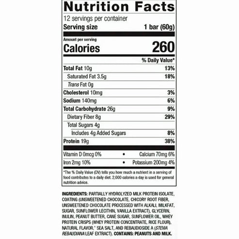 Metagenics Ultra Protein Bar Peanut Butter 12 Bars