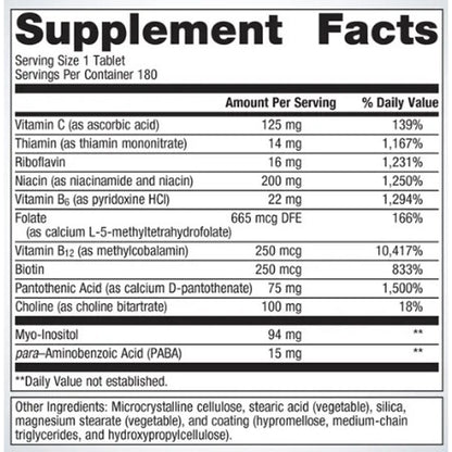Metagenics Vitamin B-Complex (formerly Glycogenics) 180t