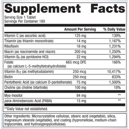 Metagenics Vitamin B-Complex (formerly Glycogenics) 180t