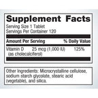 Metagenics Vitamin D3 1,000 120t
