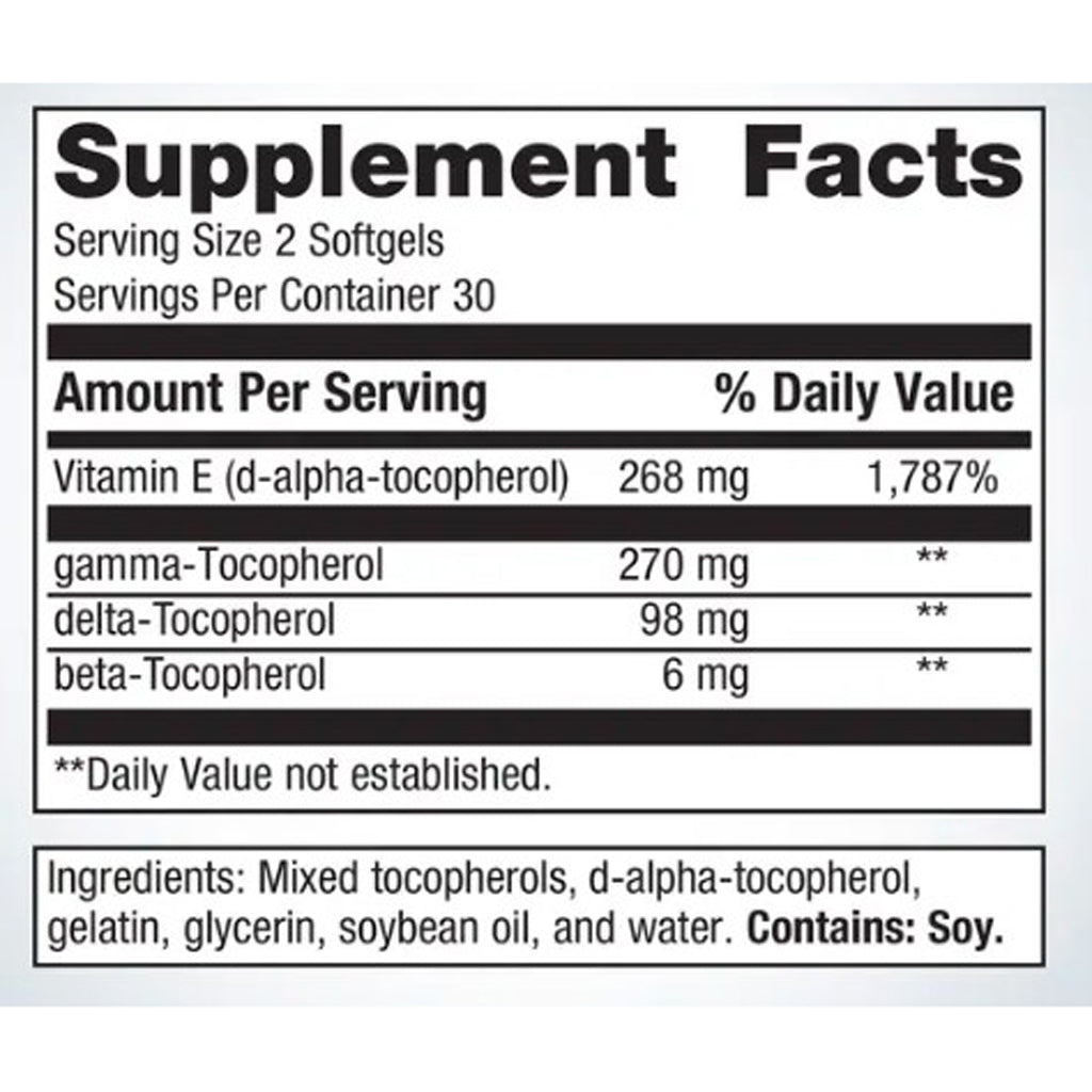 Metagenics Vitamin E Mixed Tocopherols 60sg