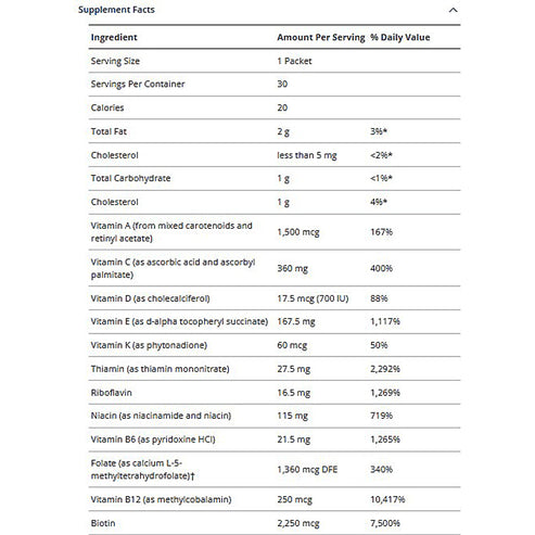 Metagenics Wellness Essentials Healthy Balance Daily Packs 30