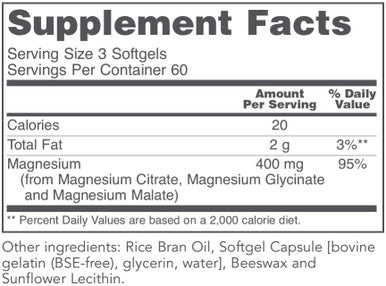 Protocol for Life Balance Magnesium Citrate (plus glycinate and malate forms) 180sg