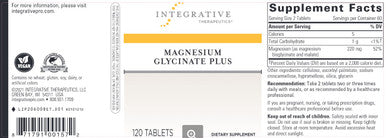 Integrative Therapeutics Magnesium Glycinate Plus 120T
