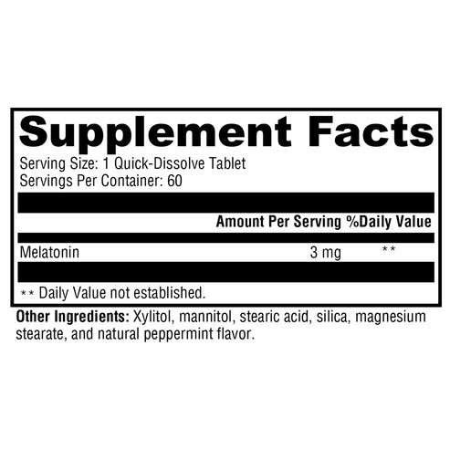 Xymogen Melatonin Peppermint 60t