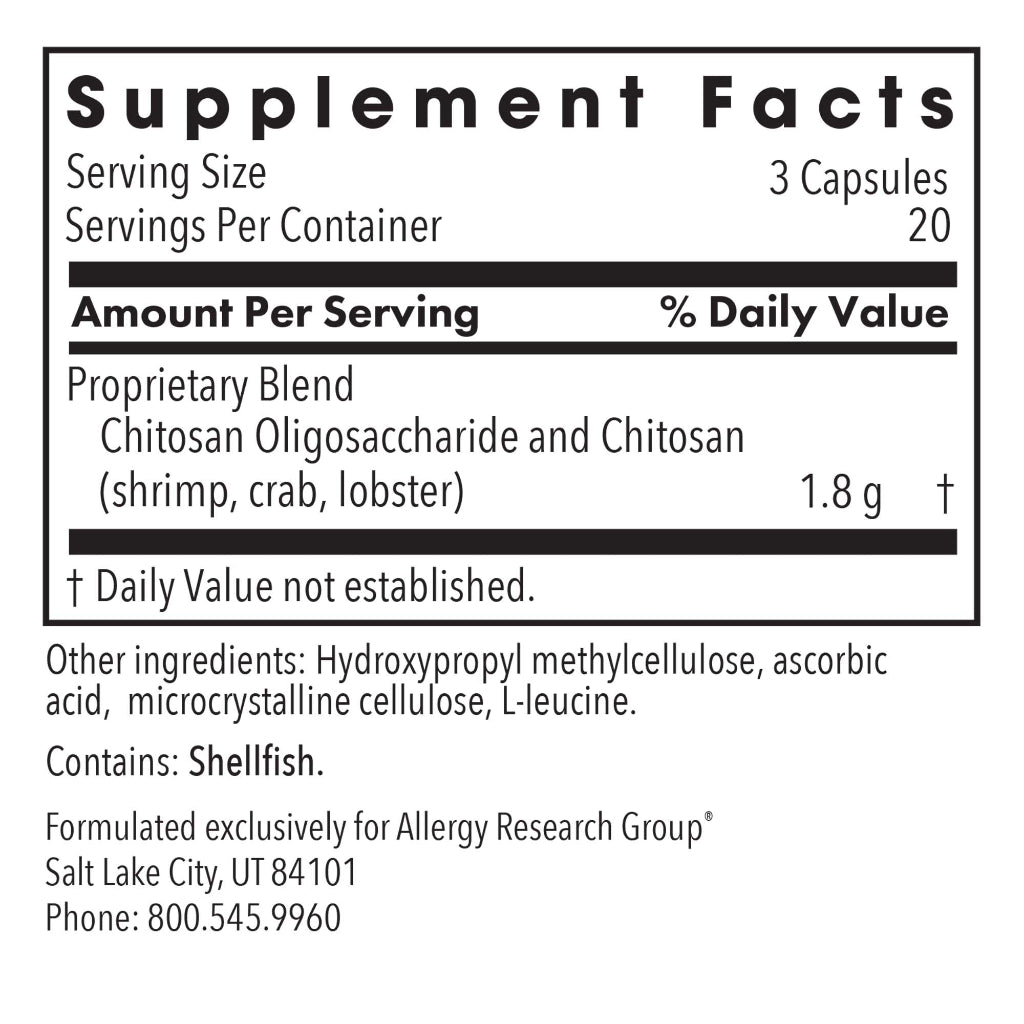 Allergy Research Group MicroChitosan 60c