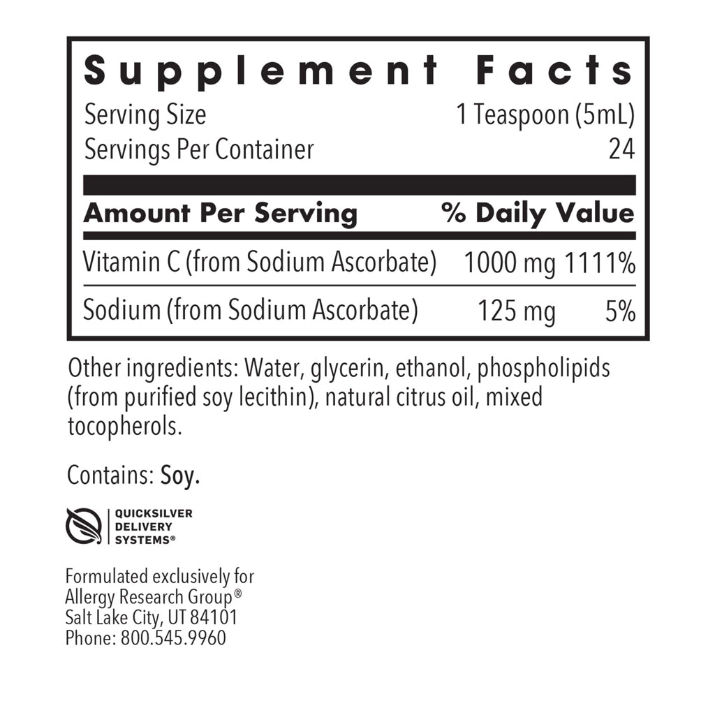 Allergy Research Group Micro Liposomal C 120ml
