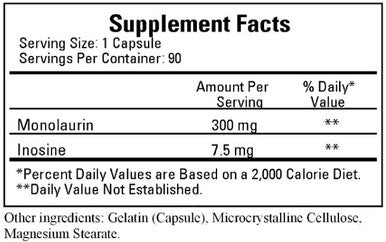 Ecological Formulas Monolaurin 300mg 90c