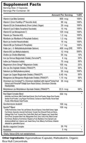 Advanced Nutrition by Zahler Multi Vitamin Digestion 60c