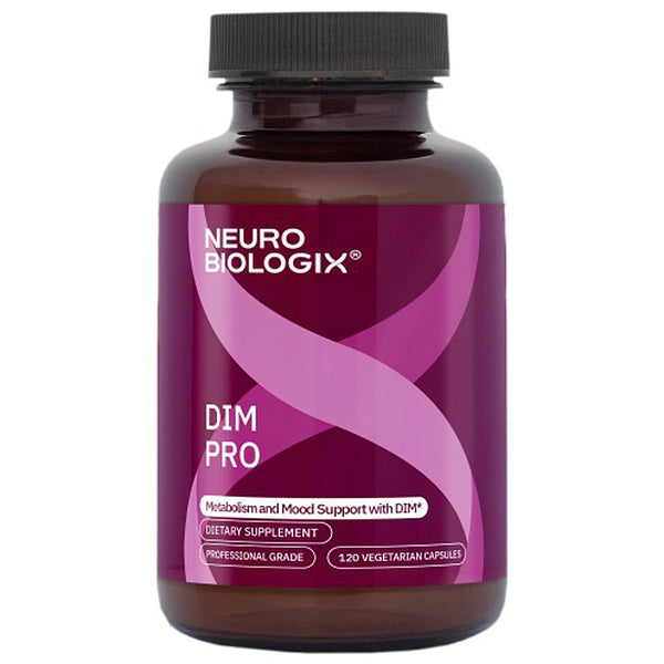 Neuro Biologix DIM Pro dietary supplement bottle on a white background