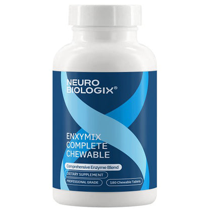 Neuro Biologix Enzymix Complete Chewable supplement bottle on a white background