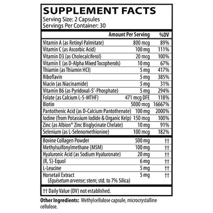 Neurobiologix Hair, Skin & Nail Peptides 90vc