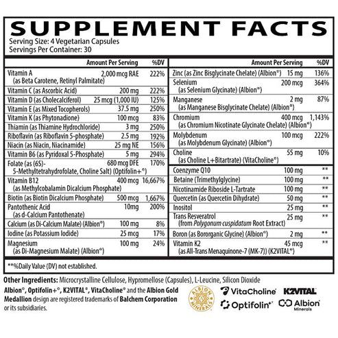 Neurobiologix Longevity Multi 120 veg caps