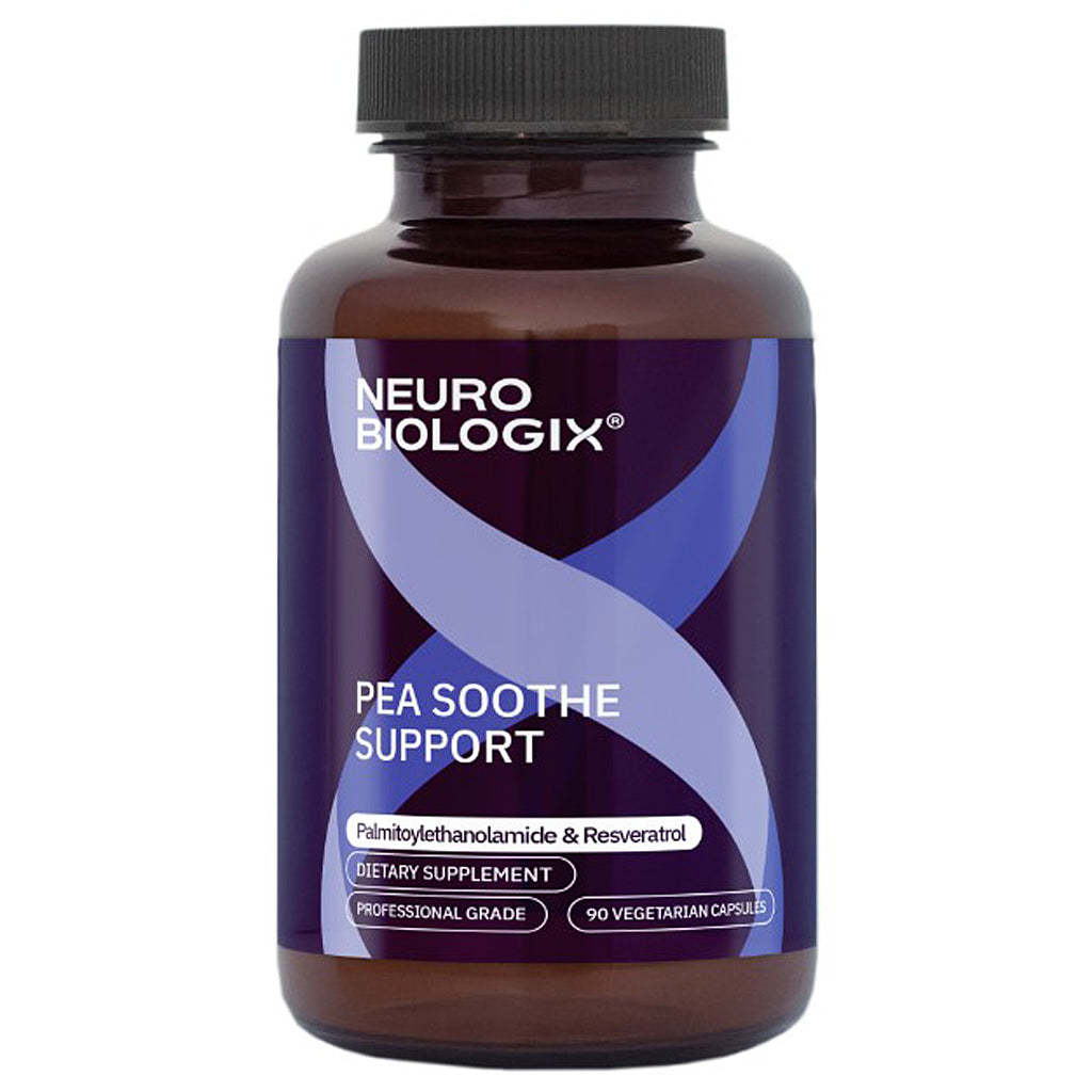 Neuro Biologix Pea Soothe Support dietary supplement bottle on a white background