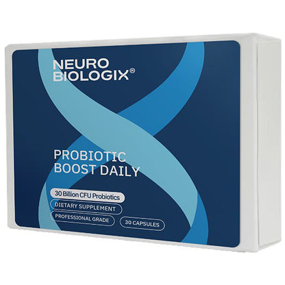 Neuro Biologix Probiotic Boost Daily supplement box on a white background