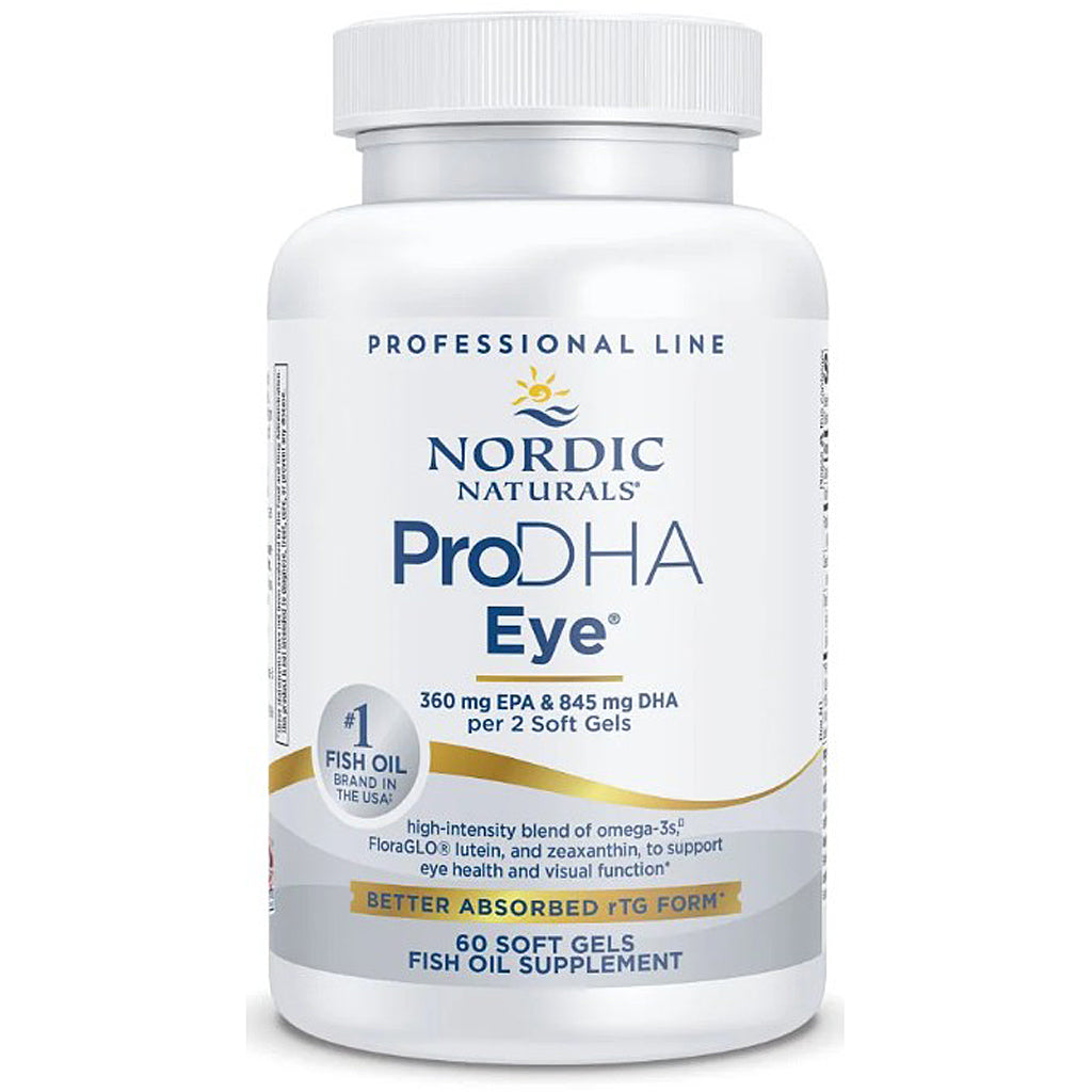 Nordic Naturals ProDHA Eye supplement bottle on a white background
