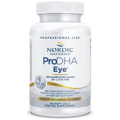Nordic Naturals ProDHA Eye supplement bottle on a white background