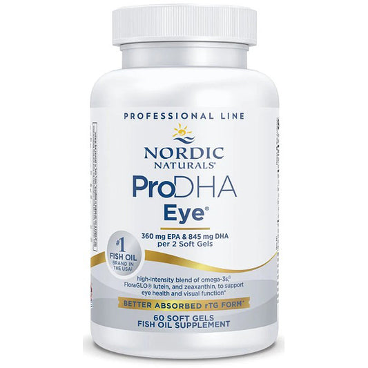 Nordic Naturals ProDHA Eye supplement bottle on a white background