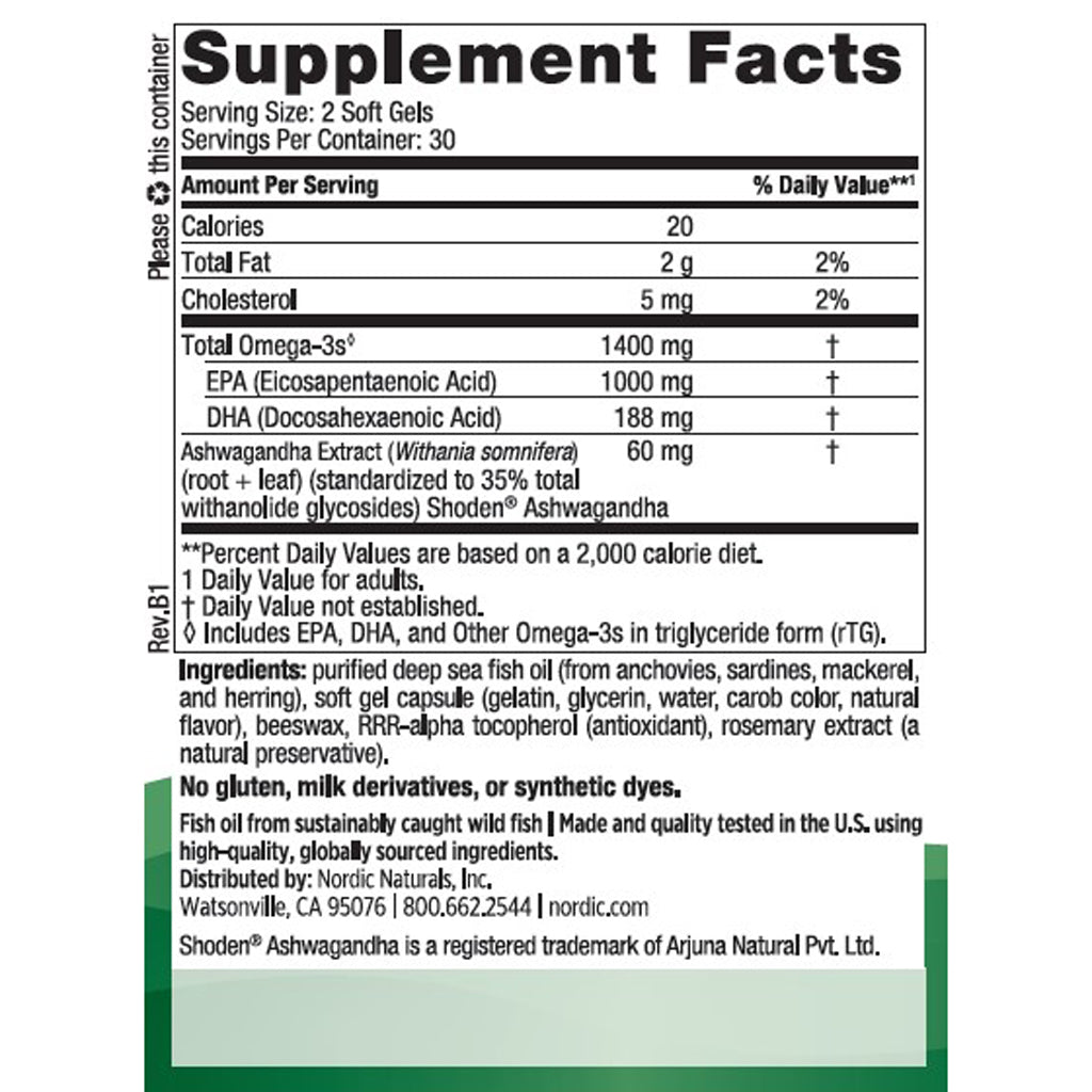 Nordic Naturals Mood Support 60 sg