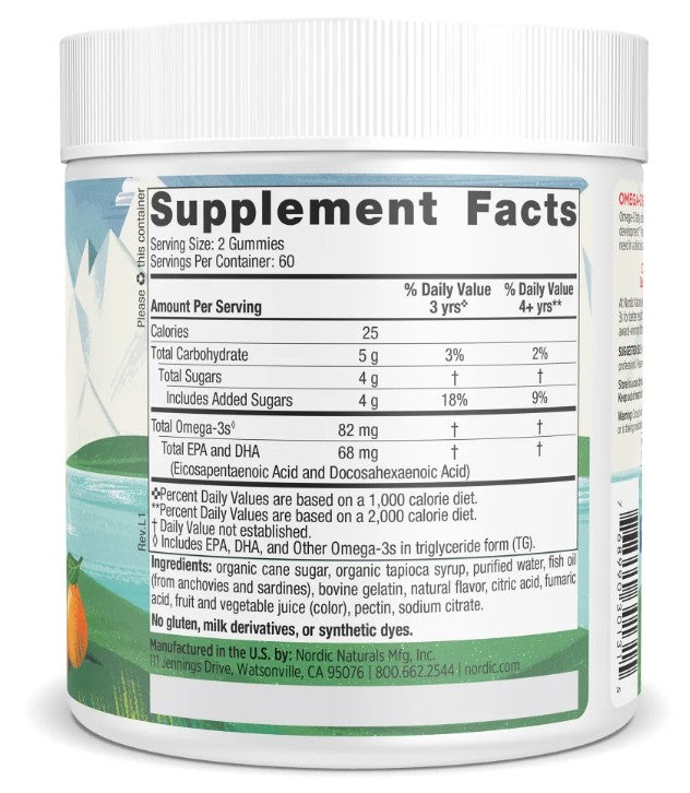 Nordic Naturals Nordic Omega-3 Gummies 120
