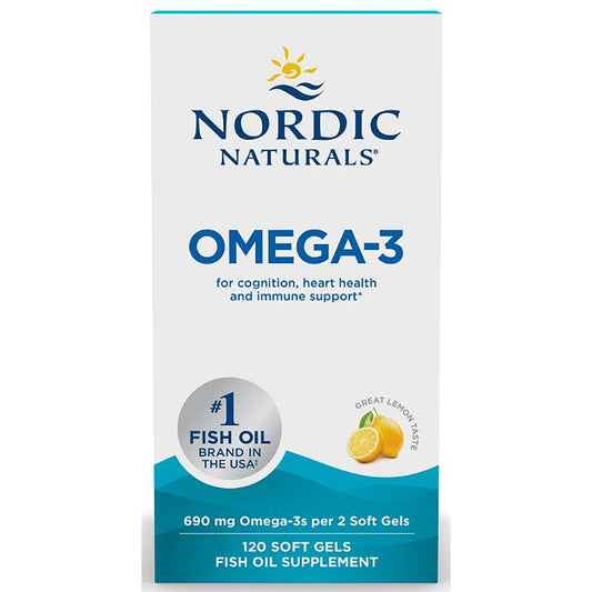 Nordic Naturals Omega-3 (lemon) 120 soft gels