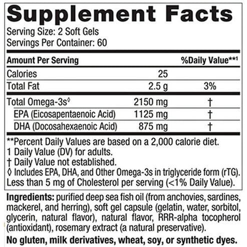 Nordic Naturals ProOmega 2000 Lemon 120sg