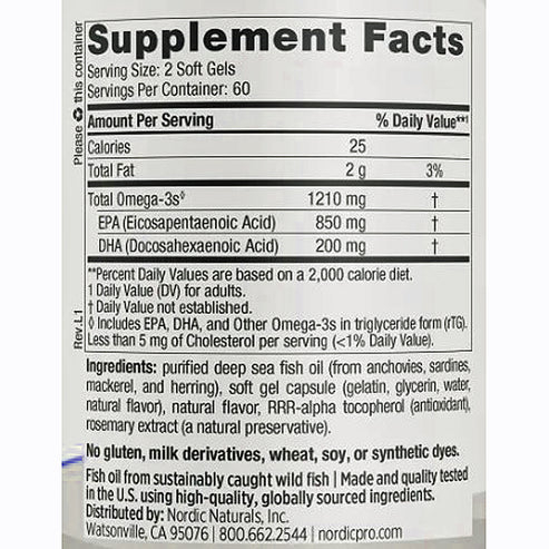 Nordic Naturals ProEPA Lemon 120sg