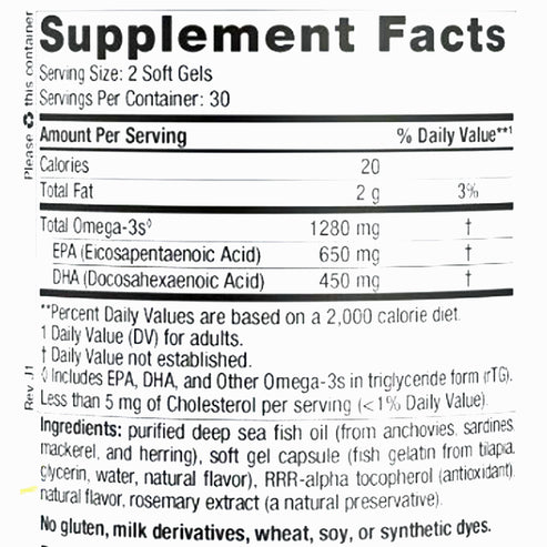Nordic Naturals ProOmega in Fish Gelatin 60sg